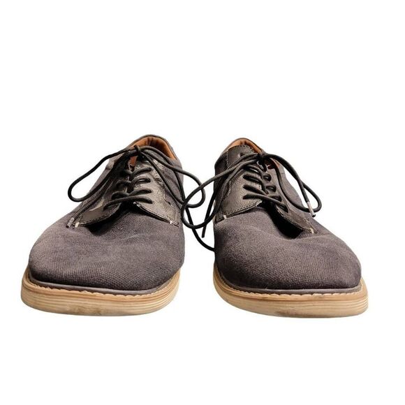 Aldo Black Canvas Loafers Casual Oxfords Boat Shoes - Picture 3 of 12